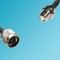 Mini UHF Bulkhead Female to N Male RF Coaxial Cable