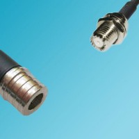 QMA Male to Mini UHF Bulkhead Female RF Cable