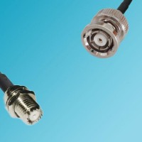 Mini UHF Bulkhead Female to RP BNC Male RF Coaxial Cable