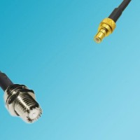 Mini UHF Bulkhead Female to SMB Male RF Coaxial Cable