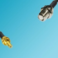 Mini UHF Bulkhead Female to SMB Bulkhead Male RF Coaxial Cable