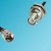 Mini UHF Male to RP BNC Bulkhead Female RF Coaxial Cable
