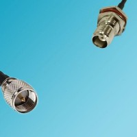 Mini UHF Male to TNC Bulkhead Female RF Coaxial Cable