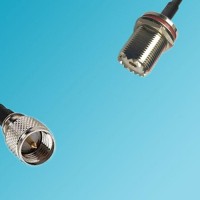 UHF Bulkhead Female to Mini UHF Male RF Cable