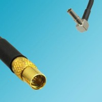 MMCX Female to MS162 Male Right Angle RF Coaxial Cable