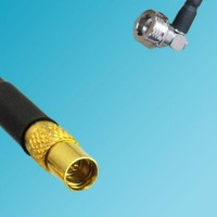 MMCX Female to QN Male Right Angle RF Coaxial Cable