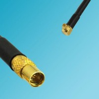 MMCX Female to RP MMCX Male Right Angle RF Coaxial Cable