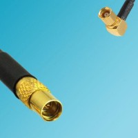 MMCX Female to SSMC Female Right Angle RF Coaxial Cable