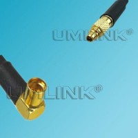 MMCX Female Right Angle to MMCX Male RF Coaxial Cable