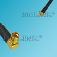 MMCX Female Right Angle to MMCX Male Right Angle RF Coaxial Cable