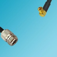 MMCX Female Right Angle to N Female RF Coaxial Cable