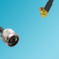 MMCX Female Right Angle to N Male RF Coaxial Cable
