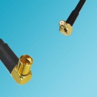 MMCX Female Right Angle to RP MCX Male Right Angle RF Coaxial Cable