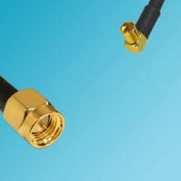 MMCX Female Right Angle to SMA Male RF Coaxial Cable