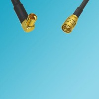 MMCX Female Right Angle to SMB Female RF Coaxial Cable