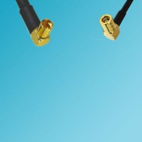 MMCX Female Right Angle to SMB Female Right Angle RF Coaxial Cable