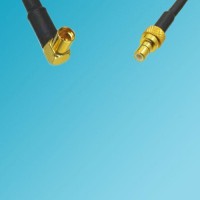 MMCX Female Right Angle to SMB Male RF Coaxial Cable