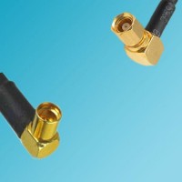MMCX Female Right Angle to SMC Female Right Angle RF Coaxial Cable