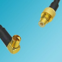 MMCX Female Right Angle to SMC Male RF Coaxial Cable