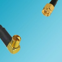 MMCX Female Right Angle to SSMA Male RF Coaxial Cable