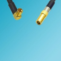 MMCX Female Right Angle to SSMB Female RF Coaxial Cable