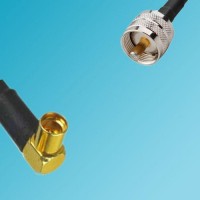 UHF Male to MMCX Female Right Angle RF Cable