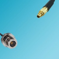 N Front Mount Bulkhead Female to MMCX Male RF Cable