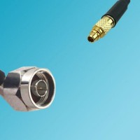 MMCX Male to N Male Right Angle RF Coaxial Cable
