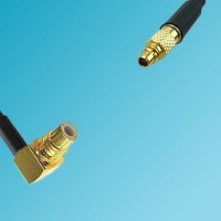 SMC Male Right Angle to MMCX Male RF Cable