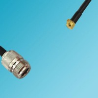 MMCX Male Right Angle to N Female RF Coaxial Cable