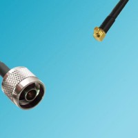 MMCX Male Right Angle to N Male RF Coaxial Cable