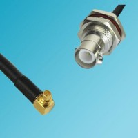 MMCX Male Right Angle to RP BNC Bulkhead Female RF Coaxial Cable
