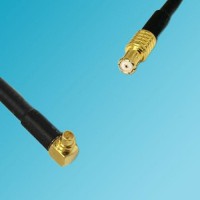 MMCX Male Right Angle to RP MCX Male RF Coaxial Cable