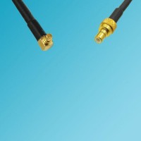MMCX Male Right Angle to SMB Male RF Coaxial Cable