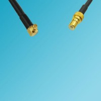 MMCX Male Right Angle to SSMB Male RF Coaxial Cable