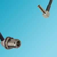 N Bulkhead Female Right Angle to MS162 Male Right Angle RF Cable