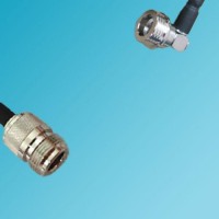 N Female to QN Male Right Angle RF Coaxial Cable