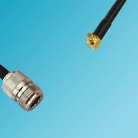 N Female to RP MMCX Male Right Angle RF Coaxial Cable