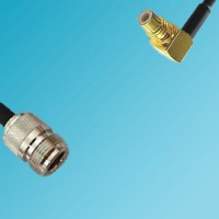 SMC Male Right Angle to N Female RF Cable