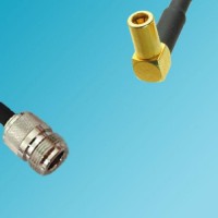 N Female to SSMB Female Right Angle RF Coaxial Cable