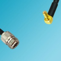 N Female to SSMB Male Right Angle RF Coaxial Cable