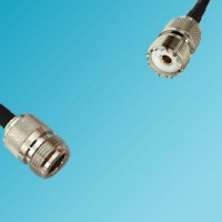 UHF Female to N Female RF Cable