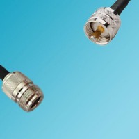 UHF Male to N Female RF Cable