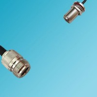 N Female to N Bulkhead Female RF Cable