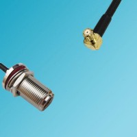 N Bulkhead Female to RP MCX Male Right Angle RF Coaxial Cable