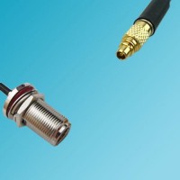 N Bulkhead Female to RP MMCX Male RF Coaxial Cable