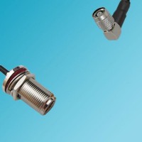 N Bulkhead Female to RP TNC Male Right Angle RF Coaxial Cable