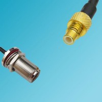 N Bulkhead Female to SMC Male RF Coaxial Cable
