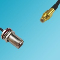 SSMC Male to N Bulkhead Female RF Cable