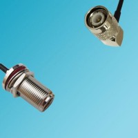N Bulkhead Female to TNC Male Right Angle RF Coaxial Cable